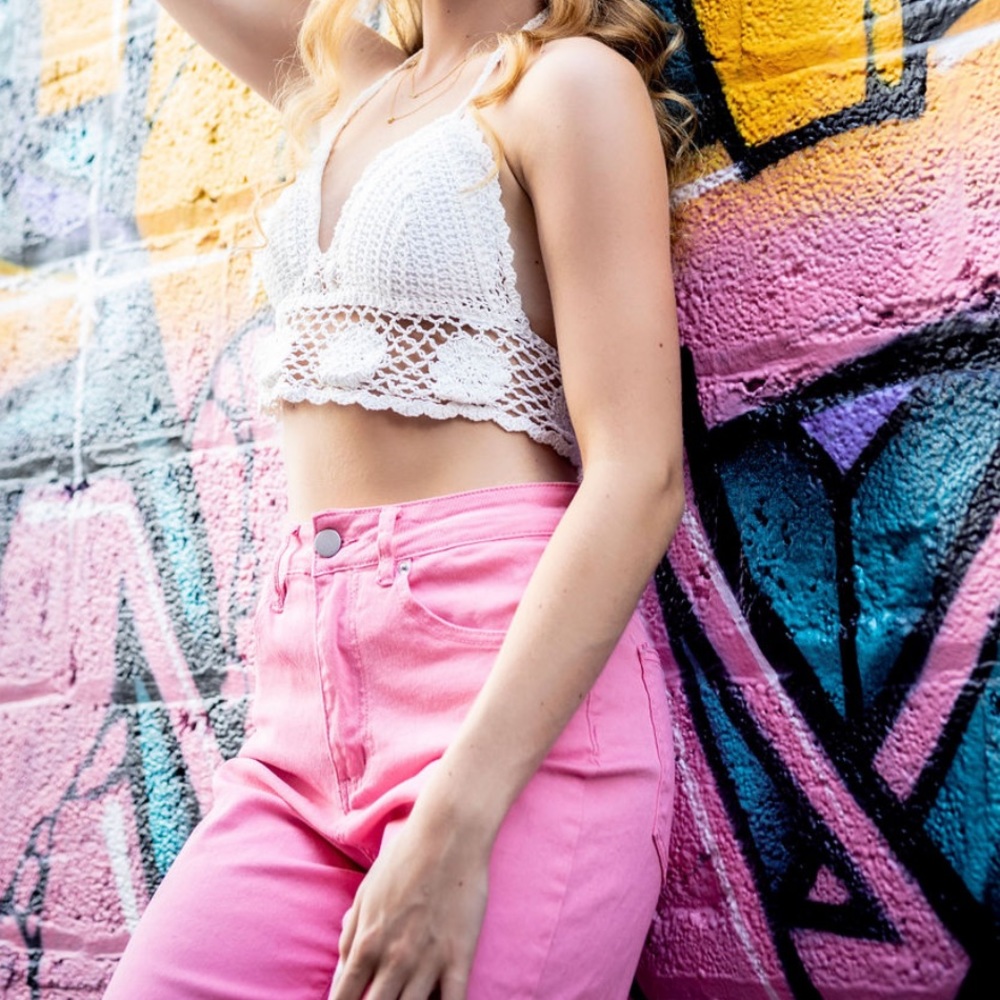 Pink Rue 21 Straight Leg Jeans